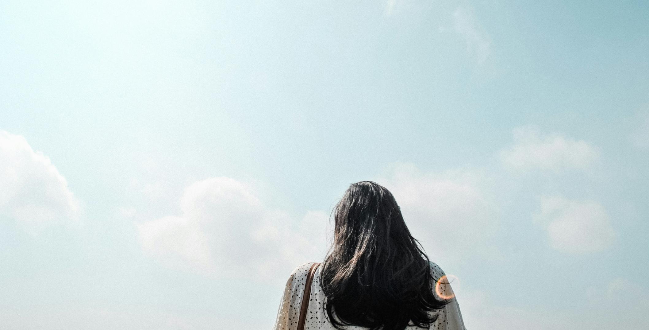 Back of woman's head