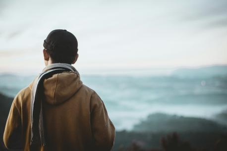 Person looking away