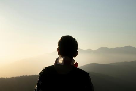 Person looking away